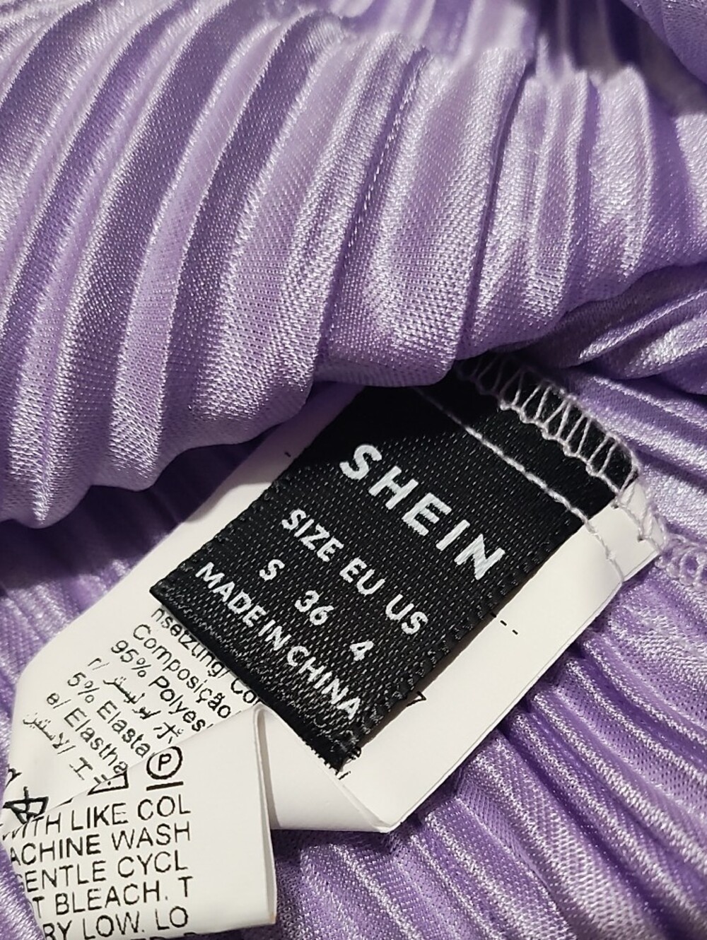 SHEIN Lavender Pleated Halter Mini Dress - Picture 11 of 11